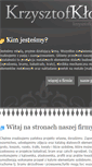 Mobile Screenshot of krzysztofklos.pl