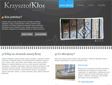 Tablet Screenshot of krzysztofklos.pl